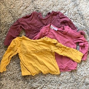 Zara 2/3 baby girls long sleeve bundle